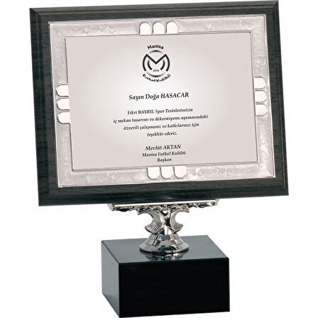 ODAK KUPA - Ahşap Plaketler - PL-032-M A - 18x24 cm