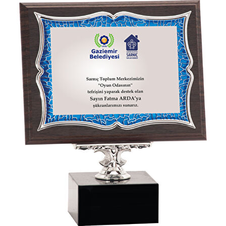 ODAK KUPA - Ahşap Plaketler - PL-036-M A - 18x24 cm