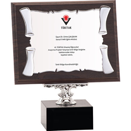 ODAK KUPA - Ahşap Plaketler - PL-040-M A - 18x24 cm