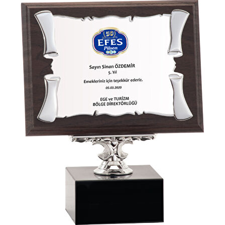 ODAK KUPA - Ahşap Plaketler - PL-040-M B - 15x20 cm