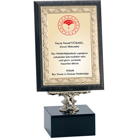 ODAK KUPA - Ahşap Plaketler - PL-058-M B - 15x20 cm