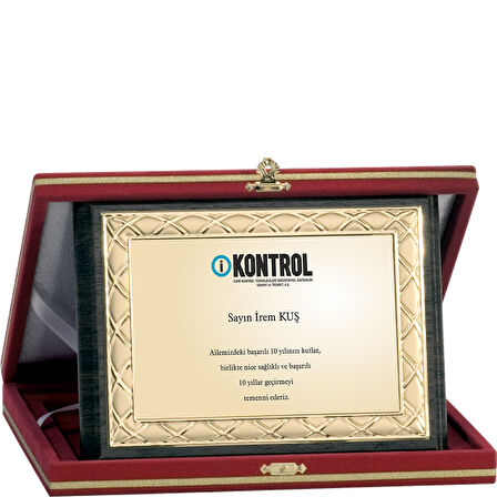 ODAK KUPA - Ahşap Plaketler - PL-059-M B - 15x20 cm