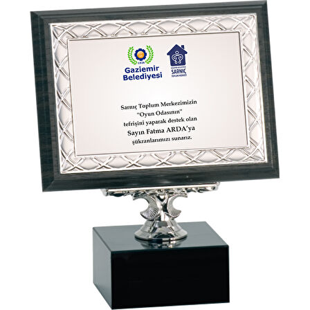 ODAK KUPA - Ahşap Plaketler - PL-064-M B - 15x20 cm