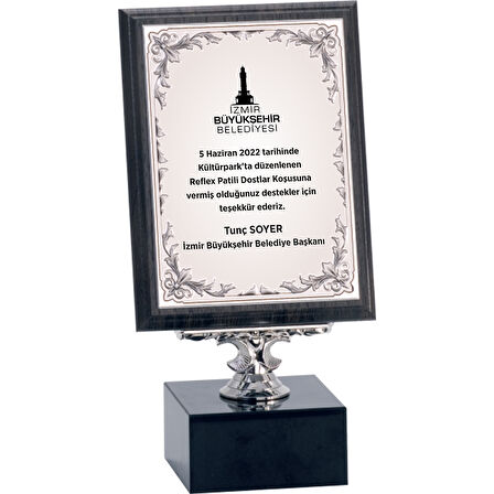 ODAK KUPA - Ahşap Plaketler - PL-066-M B - 15x20 cm