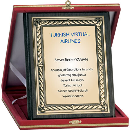 ODAK KUPA - Ahşap Plaketler - PL-081-M A - 18x24 cm