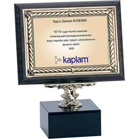 ODAK KUPA - Ahşap Plaketler - PL-084-M B - 15x20 cm