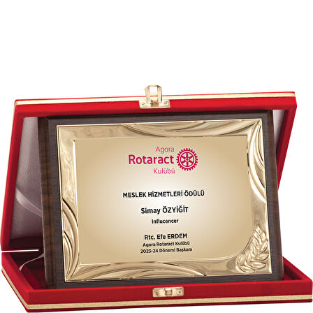 ODAK KUPA - Ahşap Plaketler - PL-125-M B - 18x24 cm