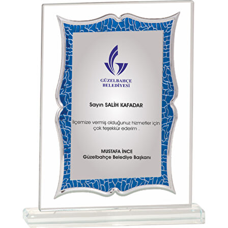 ODAK KUPA - Cam Plaketler - CM-042-M B - 18x21 cm