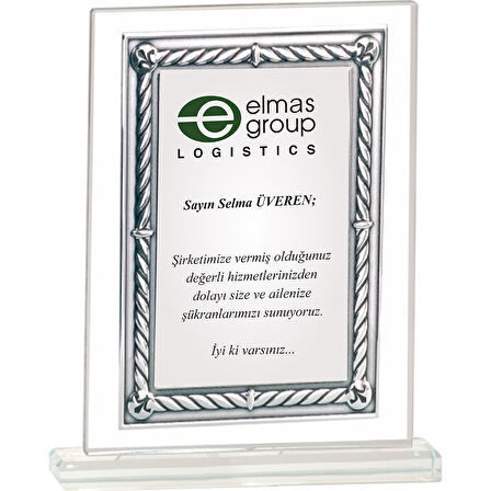 ODAK KUPA - Cam Plaketler - CM-043-M B - 18x21 cm