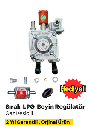 Sıralı Sistem LPG Beyin Regülatör Gaz Kesicili   Atiker Zavoli Cangas Aldesa Mimgas Uyumlu