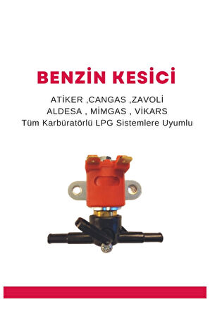 Lpg Benzin Kesici Valfi Atiker Cangas Aldesa Mimgas Vikars Uyumlu