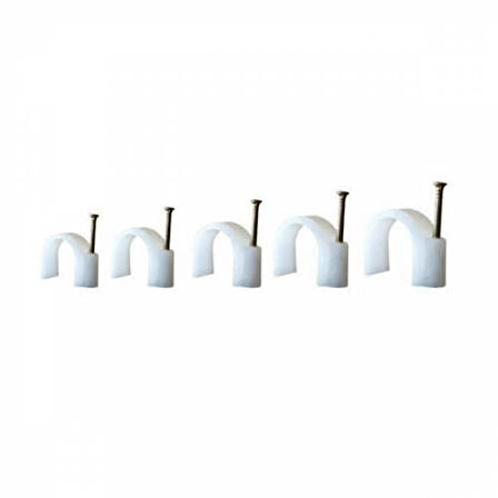 7 NOLU ÇELİK ÇİVİLİ KROŞE KABLO MONTAJ KROŞESİ 100 ADET KARYA 