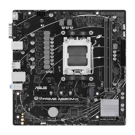 Asus Prime A620M-K DDR5 7000MHZ 1XVGA 1XHDMI 1XM.2 USB 3.2 MATX AM5 (AMD AM5 9000/8000/7000 Serileri