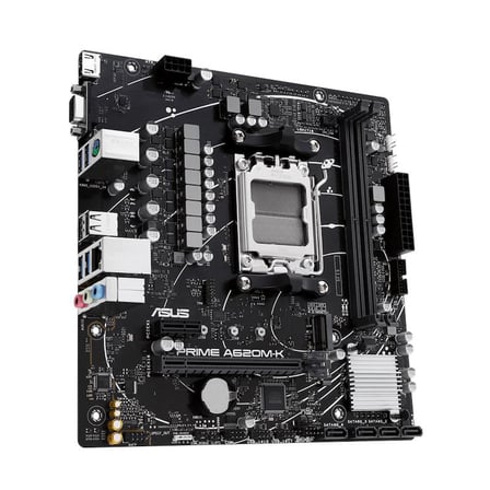 Asus Prime A620M-K DDR5 7000MHZ 1XVGA 1XHDMI 1XM.2 USB 3.2 MATX AM5 (AMD AM5 9000/8000/7000 Serileri