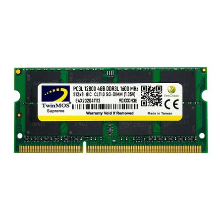4 GB DDR3 1600MHZ Twinmos 1.35 CL11 NB MDD3L4GB1600N