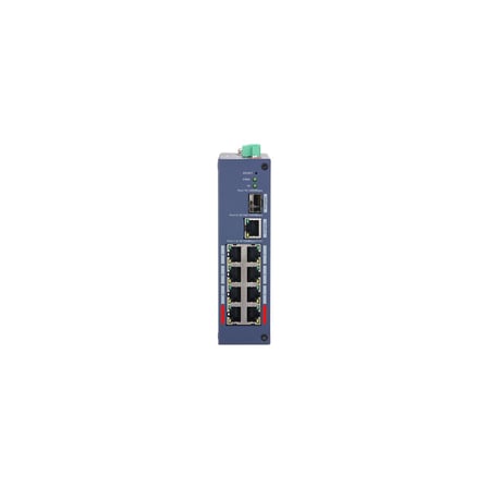 Dahua CHS4110-8ET-110 8 Port 10/100+1XGB RJ45/1XGB SFP Uplink 110W POE Cloud Yönetilebilir Endüstriy