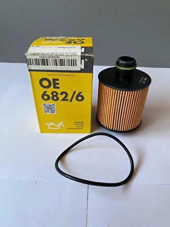Filtron OE682/6 Yağ Filtresi OPEL CORSA E 1.3 CDTI DOBLO EGEA 1.3 JTD Multijet JTDM EURO5 68357879AA 1631226580 55261437 55502095 6000626025 95525299