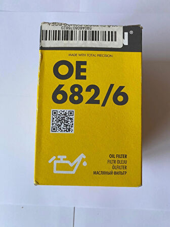 Filtron OE682/6 Yağ Filtresi OPEL CORSA E 1.3 CDTI DOBLO EGEA 1.3 JTD Multijet JTDM EURO5 68357879AA 1631226580 55261437 55502095 6000626025 95525299
