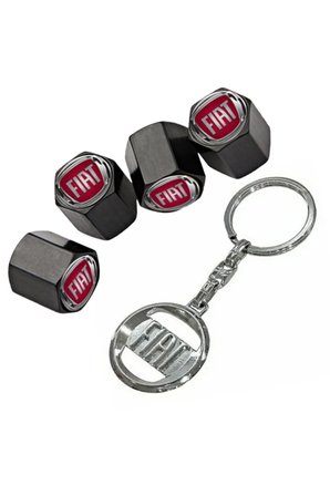 Fiat Grande Punto Uyumlu Sibop Kapağı 4 Adet + Krom Anahtarlık