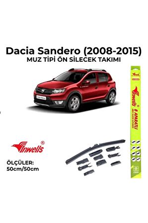 Dacia Sandero (2008-2015) Ön Silecek Takımı 500x500mm (9 Aparatlı) -