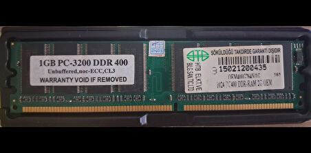 Samsung 1GB PC-3200 DDR 400 Unbuffered,noc-ECC,CL3 184pin DIMM (2Rx8) SERVER PC RAM