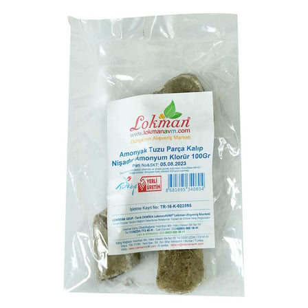 Amonyak Tuzu Parça Kalıp Nişadır - Amonyum Klorür 100 Gr Paket - OEM458-10035