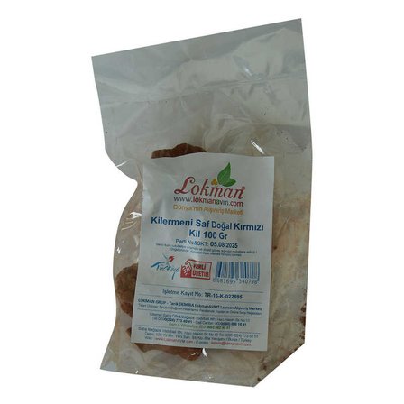 Kilermeni Saf Doğal Kırmızı Kil 100 Gr Paket - OEM458-10036
