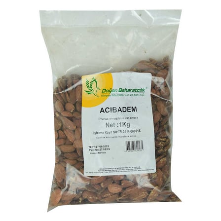Acı Badem Çiğ Doğal 1000 Gr Paket - OEM458-10083