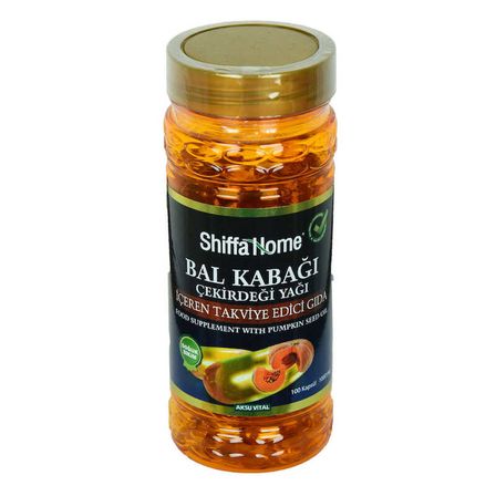 Shiffa Home Bal Kabağı Çekirdeği Yağı Soğuk Pres 1000 Mg x 100 Kapsül - OEM458-10118