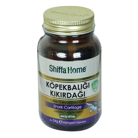 Shiffa Home Köpek Balığı Kıkırdağı Diyet Takviyesi 900 Mg x 60 Kapsül - OEM458-10125