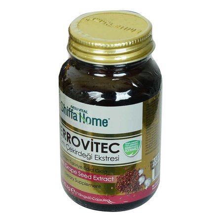 Shiffa Home Ferrovitec Üzüm Çekirdeği Ekstresi Diyet Takviyesi 710 Mg x 60 Kapsül - OEM458-10132