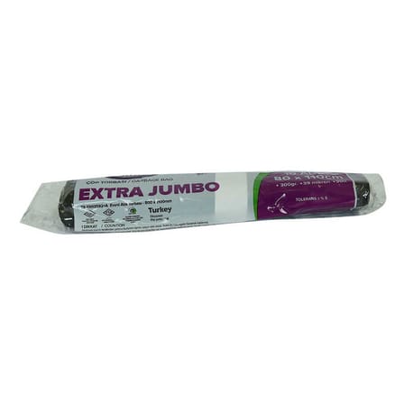 Çöp Torbası Extra Jumbo Boy 80x110Cm 300Gr 39Mikron 90Lt Siyah Rulo 10 Adet - OEM458-10181