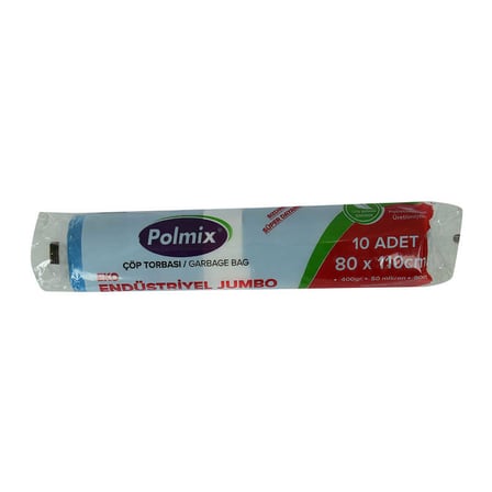 Çöp Torbası Jumbo Boy 80x110Cm 400Gr 50Mikron 90Lt Mavi Rulo 10 Adet - OEM458-10183