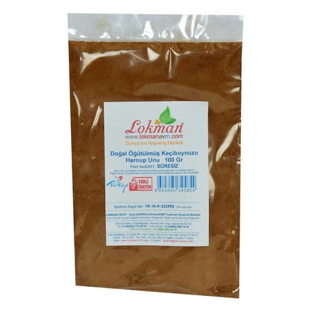 Keçiboynuzu Unu Harnup Unu Öğütülmüş Doğal 100 Gr Paket - OEM458-10192
