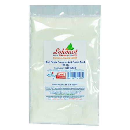 Asit Borik Borasis Asit Boric Acid 100 Gr Paket - OEM458-10230