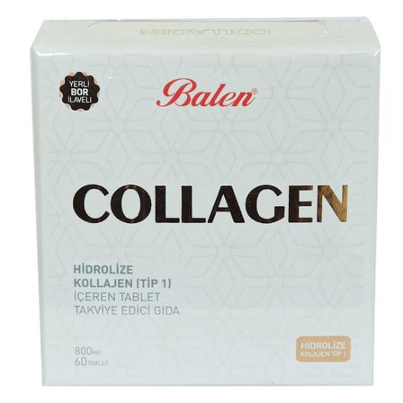 Collagen Hidrolize Kollajen Tip1 İçeren Tablet 800 Mg X 60 Tablet - OEM458-10301