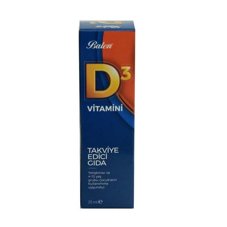 D3 Vitamini Takviye Edici Gıda 20 ML - OEM458-10513