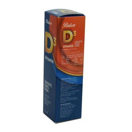 D3 Vitamini Takviye Edici Gıda 20 ML - OEM458-10513