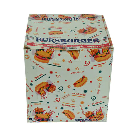 Bursburger Döner Hamburger Sandviç Hışır Poşeti 13X14 2000 Adet - OEM458-10694