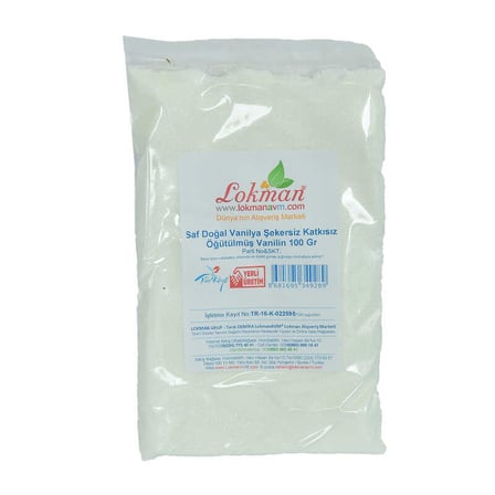 Vanilya Öğütülmüş Saf Doğal Şekersiz Katkısız Vanilin 100 Gr Paket - OEM458-10838
