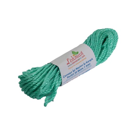 Çamaşır İpi Naylon İp Karışık Renkli 20 Metre 1 Adet - OEM458-10999