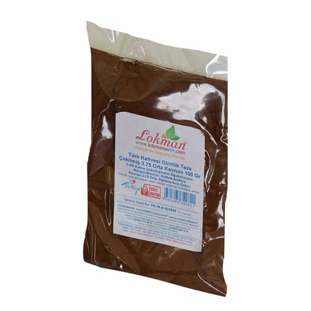 Türk Kahvesi Günlük Taze Çekilmiş 3.75 Orta Kavrum 100 Gr Paket - OEM458-11058