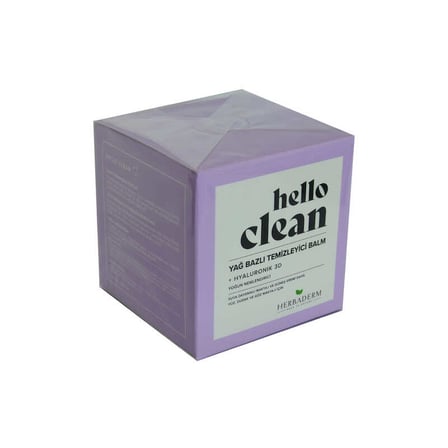Hello Clean Yüz Dudak ve Göz için Yağ Bazlı Temizleyici Balm Hyaluronik 3D 100 ML - OEM458-11094