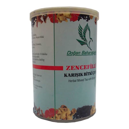Zencefilli Karışık Bitkisel Çay 100 Gr Teneke Kutu - OEM458-628