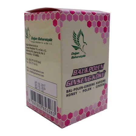 Bal Polen Ginsengli Karışım Cam Kavanoz 230 Gr - OEM458-7723