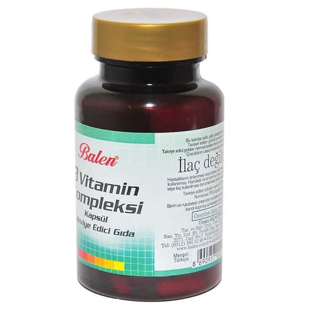 B Vitamin Kompleksi 60 Kapsül - OEM458-8015