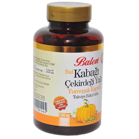 Bal Kabağı Çekirdeği Yağı Yumuşak 100 Kapsül - OEM458-8058