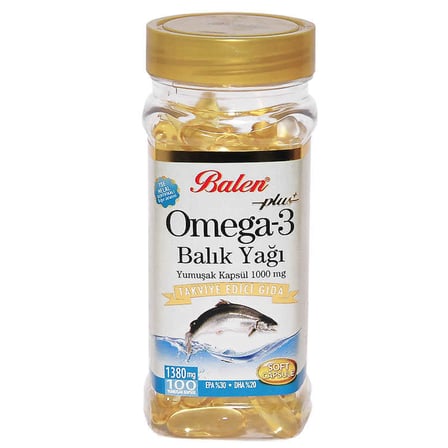 Omega 3 Plus+ Balık Yağı Yumuşak 100 Kapsül - OEM458-8065