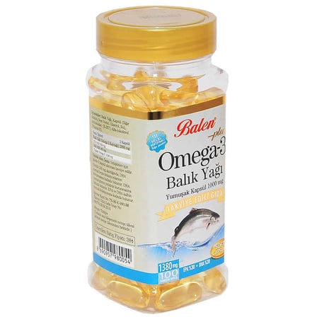 Omega 3 Plus+ Balık Yağı Yumuşak 100 Kapsül - OEM458-8065