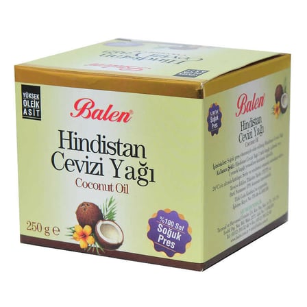 Hindistan Cevizi Yağı Soğuk Pres 250 Gr Cam Şişe - OEM458-8084